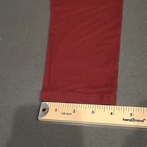 SATINA  plus sized maroon jegging pants - Picture 7 of 8
